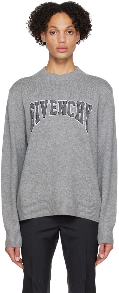 grey givenchy sweater red font|givenchy hoodie.